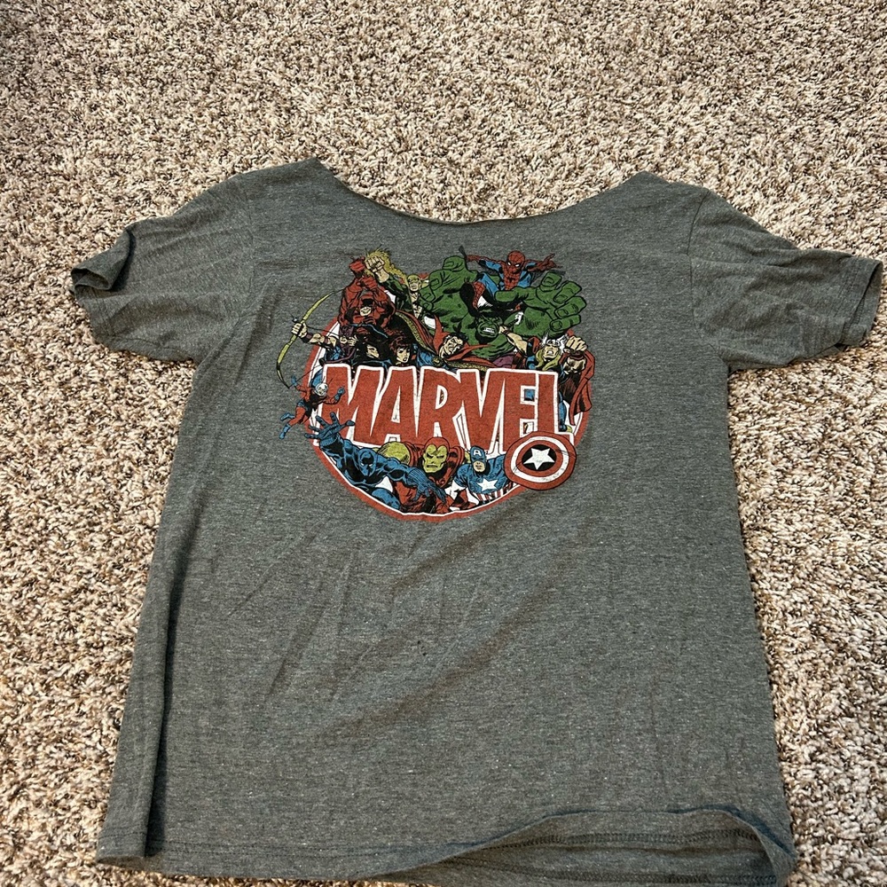 Marvel Men’s Gray Graphic T-Shirt